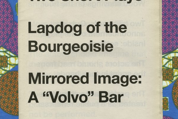 Liam Gillick,Two Short Plays
