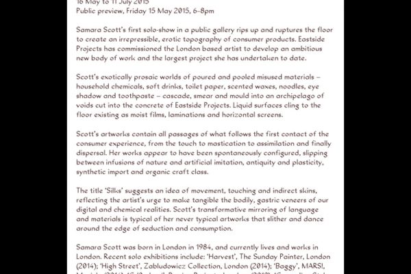 Silks, Exhibition Guide